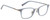 Profile View of John Varvatos V405 Designer Reading Eye Glasses with Custom Cut Powered Lenses in Gloss Sky Blue Gunmetal Unisex Panthos Full Rim Acetate 48 mm