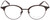 Front View of John Varvatos V407 Designer Reading Eye Glasses with Custom Cut Powered Lenses in Dark Brown Tortoise Havana Black Unisex Panthos Full Rim Metal 50 mm