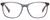Front View of John Varvatos V419 Designer Reading Eye Glasses with Custom Cut Powered Lenses in Blue Crystal Gunmetal Skull Accents Clear Black Marble Unisex Panthos Full Rim Acetate 54 mm