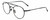 Profile View of John Varvatos V547 Designer Reading Eye Glasses in Matte Black Unisex Pilot Full Rim Metal 52 mm