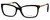 Profile View of Police VPLA87 Designer Bi-Focal Prescription Rx Eyeglasses in Gloss Black Gold Ladies Cat Eye Full Rim Metal 53 mm