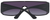 Side View of Police SPL892 Unisex Rimless Sunglasses Black Gunmetal/Smoke Grey Gradient 99 mm