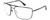 Profile View of Police SPL965 Designer Single Vision Prescription Rx Eyeglasses in Dark Gunmetal Matte Black Unisex Pilot Full Rim Metal 63 mm
