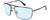 Profile View of Police SPL965 Designer Blue Light Blocking Eyeglasses in Dark Gunmetal Matte Black Unisex Pilot Full Rim Metal 63 mm