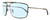 Profile View of Police SPL965 Designer Blue Light Blocking Eyeglasses in Shiny Gunmetal Matte Brown Tortoise Havana Unisex Pilot Full Rim Metal 63 mm