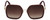 Front View of Police SPLA20 Women's Square Sunglasses Burgundy Glitter Gold/Red Gradient 58 mm