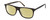 Profile View of Chopard SCH294 Designer Polarized Reading Sunglasses with Custom Cut Powered Sun Flower Yellow Lenses in Gloss Dark Brown Tortoise Havana Gunmetal Unisex Panthos Full Rim Acetate 57 mm