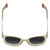 Top View of Furla SFU625-09FF Cat Eye Sunglasses in Cream White Gold/Grey Blue Gradient 52mm