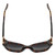 Top View of Furla SFU596-0714 Cat Eye Sunglasses Tortoise Havana & Black/Brown Gradient 52mm
