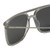 Close Up View of Lozza SL4259-P79X Unisex Aviator Sunglasses in Clear Crystal/Silver Mirror 56 mm