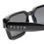Close Up View of Philipp Plein SPP005M-700X Unisex Sunglasses Black & Gunmetal/Silver Mirror 57mm