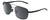 Profile View of Porsche Design P8922-A Mens Aviator Designer Sunglasses in Shiny Black/Grey 59mm