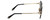 Side View of Roberto Cavalli SRC043-0300 Cateye Rimless Sunglasses in Gold/Grey Gradient 62mm