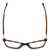Top View of Yalea VYA049V-0851 Cat Eye Reading Glasses Brown Tortoise Crystal Rose Gold 54mm