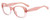 Profile View of Kate Spade CITIANI/G/S 35J Designer Blue Light Blocking Eyeglasses in Blush Pink Crystal Ladies Butterfly Full Rim Acetate 53 mm