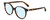 Profile View of Kate Spade ELIZA/F/S 086 Designer Blue Light Blocking Eyeglasses in Dark Brown Tortoise Havana Amber Gold Ladies Round Full Rim Acetate 55 mm