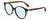 Profile View of Kate Spade ELIZA/F/S 086 Designer Progressive Lens Blue Light Blocking Eyeglasses in Dark Brown Tortoise Havana Amber Gold Ladies Round Full Rim Acetate 55 mm