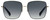 Front View of Kate Spade FENTON/G/S 807 Womens Sunglasses Silver Black/Grey Blue Gradient 60mm
