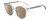 Profile View of Kate Spade KIMBERLYN/G/S PJP Designer Polarized Sunglasses with Custom Cut Amber Brown Lenses in Sky Blue Crystal Ladies Round Full Rim Acetate 56 mm