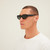 Top View of SITO SHADES Diamond Unisex Designer Sunglasses in Black/Polarized Iron Grey 55mm