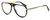 Profile View of Elton John CAPTAIN FANTASTIC Designer Bi-Focal Prescription Rx Eyeglasses in Gloss Black Gold Unisex Pilot Full Rim Acetate 56 mm