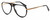 Profile View of Elton John CAPTAIN FANTASTIC Designer Progressive Lens Blue Light Blocking Eyeglasses in Gloss Black Gold Unisex Pilot Full Rim Acetate 56 mm