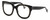 Profile View of Elton John LEGEND Designer Single Vision Prescription Rx Eyeglasses in Gloss Black Gold Silver Gemstone Ladies Cat Eye Full Rim Acetate 52 mm