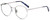 Profile View of Elton John CHOPIN Designer Progressive Lens Prescription Rx Eyeglasses in Platinum Silver Brown Grey Unisex Round Full Rim Metal 50 mm