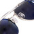 Top View of Elton John CHOPIN 2 Unisex Sunglasses Platinum Silver/G-15 Anti-Reflective 50 mm