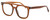 Profile View of Elton John HIFI 2 Designer Reading Eye Glasses with Custom Cut Powered Lenses in Rosewood Pink Crystal Navy Blue Unisex Square Full Rim Acetate 53 mm