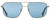 Front View of Elton John KING Unisex Sunglass Gold Beige Brown Snakeskin/Blue Anti-Glare 55 mm