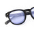 Top View of Elton John SONATA Unisex Designer Sunglasses Black & White E Pattern/Purple 48mm