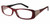 Calabria 825 Dazzles Crystals Eyeglasses in Red :: Rx Single Vision