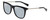 Profile View of John Varvatos V544 Unisex Square Sunglasses Black Skull/Silver Flash Mirror 54mm