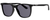 Profile View of Police SPL872 Unisex Full Rim Designer Sunglasses in Gloss Black/Dark Grey 56 mm