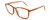 Profile View of Serengeti LENWOOD Designer Reading Eye Glasses with Custom Cut Powered Lenses in Shiny Caramel Brown Crystal Unisex Square Full Rim Acetate 57 mm