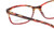 Close View of Ernest Hemingway H4694 Unisex Eyeglasses in Tortoise/Burgundy Red 53mm Custom Lens