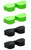Calabria Kool Klean 4 Pack Eyeglass Lens Cleaner Kit Green/Black 15ml Cleaning Spray, MicroFiber Cleaning Cloth Cleaning Kit