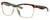 Profile View of Costa Del Mar Anaa Designer Single Vision Prescription Rx Eyeglasses in Shiny Retro Tortoise Havana Cream Mint Blue Ladies Panthos Full Rim Acetate 55 mm