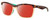 Profile View of Costa Del Mar Anaa Designer Polarized Sunglasses with Custom Cut Red Mirror Lenses in Shiny Retro Tortoise Havana Cream Mint Blue Ladies Panthos Full Rim Acetate 55 mm