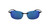 Side View of Costa Del Mar Ballast Rimless Sunglass in Black/Polarized Blue Mirror 580P 60 mm Alternate 1