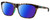 Profile View of Costa Del Mar Cheeca Designer Polarized Sunglasses with Custom Cut Blue Mirror Lenses in Matte Brown Gray Shadow Tortoise Havana Turquoise Ladies Panthos Full Rim Acetate 57 mm