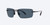 Profile View of Costa Del Mar Gulf Shore Unisex Rimless Sunglass Black/Polarized Gray 580P 66 mm