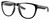 Profile View of Costa Del Mar Irie Designer Progressive Lens Prescription Rx Eyeglasses in Shiny Black Unisex Panthos Full Rim Acetate 55 mm