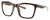 Profile View of Costa Del Mar Panga Designer Blue Light Blocking Eyeglasses in Shiny Tortoise Havana White Seafoam Green Ladies Cat Eye Full Rim Acetate 56 mm