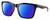 Profile View of Costa Del Mar Panga Designer Polarized Reading Sunglasses with Custom Cut Powered Blue Mirror Lenses in Shiny Black Fuchsia Purple Ladies Cat Eye Full Rim Acetate 56 mm