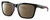 Profile View of Costa Del Mar Panga Designer Polarized Reading Sunglasses with Custom Cut Powered Amber Brown Lenses in Shiny Black Fuchsia Purple Ladies Cat Eye Full Rim Acetate 56 mm