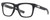 Profile View of Costa Del Mar Pescador Designer Bi-Focal Prescription Rx Eyeglasses in Matte Fishing Net Gray with Rubber Unisex Square Full Rim Acetate 55 mm