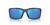 Front View of Costa Del Mar Reefton Unisex Sunglasses in Black/Polarized Blue Mirror 580G 64mm