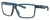 Profile View of Costa Del Mar Rinconcito Designer Single Vision Prescription Rx Eyeglasses in Matte Atlantic Blue Unisex Rectangular Full Rim Acetate 60 mm